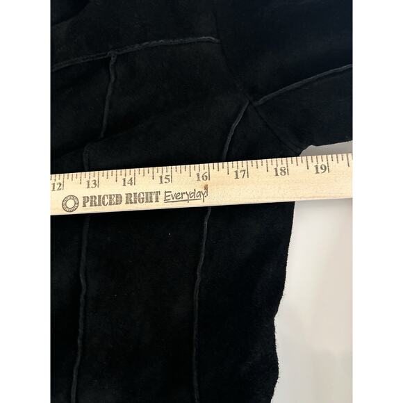 VTG Nancy Bolen City Girl Suede Jacket Sm Womens Leather Boho Black Whimisgoth - Picture 15 of 16